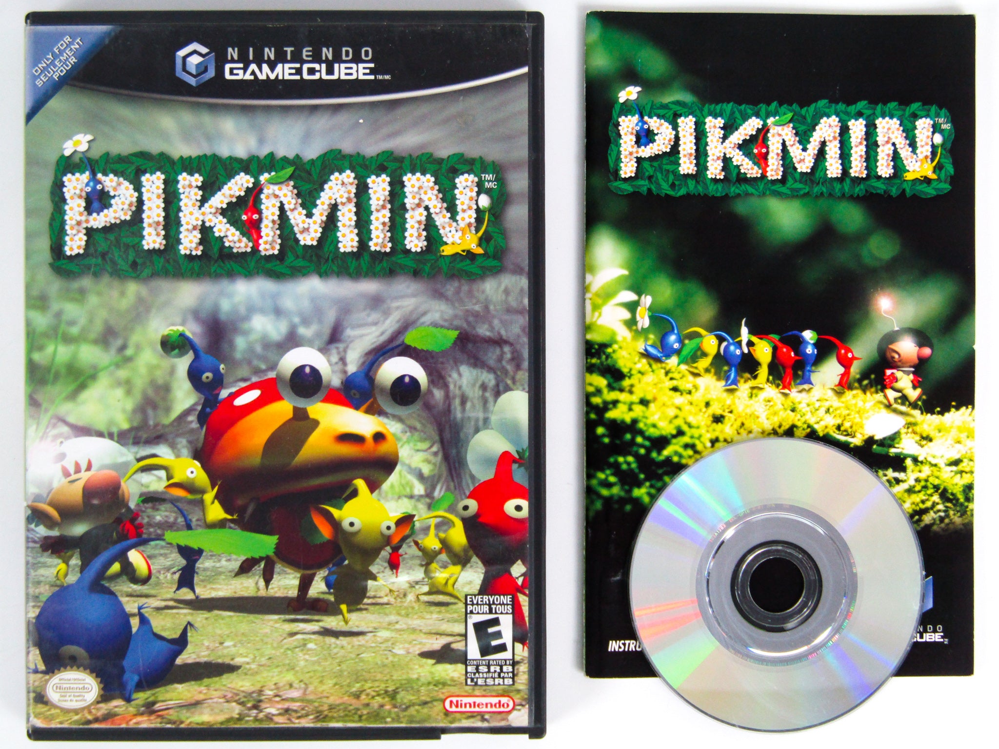 Pikmin Nintendo GameCube Video Game store Disc Case NO Manual Black Label 2001 Vintage