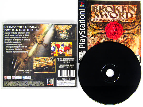 Broken Sword The Shadow Of The Templars (Playstation / PS1)