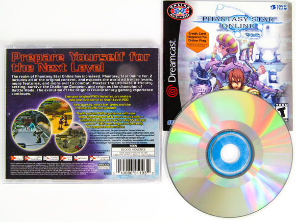 Phantasy Star Online Version 2 (Sega Dreamcast)
