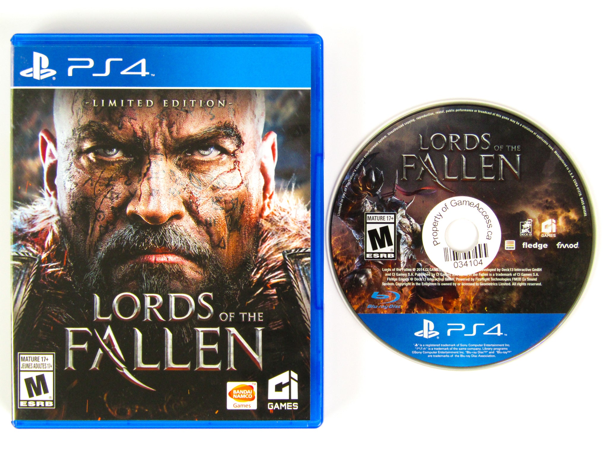 PS4 PlayStation4 Lord of the Fallen Japanese Games With Box Tested Genuine  4949244003568