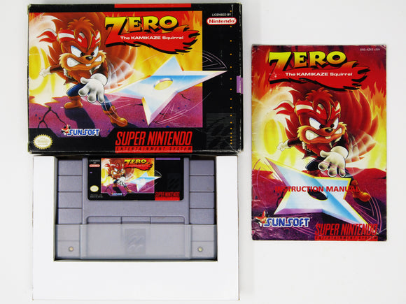 Zero the Kamikaze Squirrel (Super Nintendo / SNES)