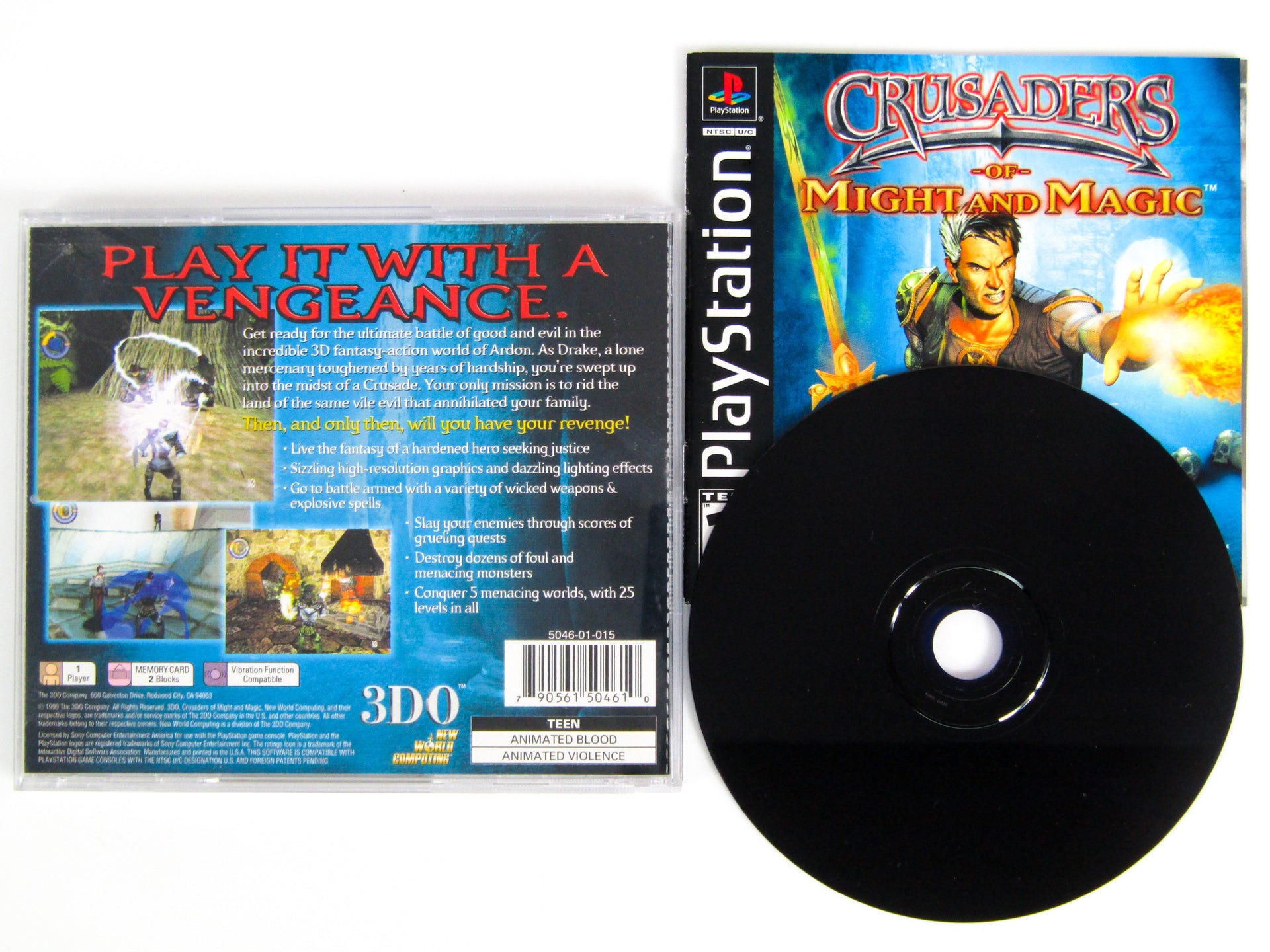 Crusaders Of Might And Magic Sur PS1 - Jeu Complet, PAL FR, Très Bon état