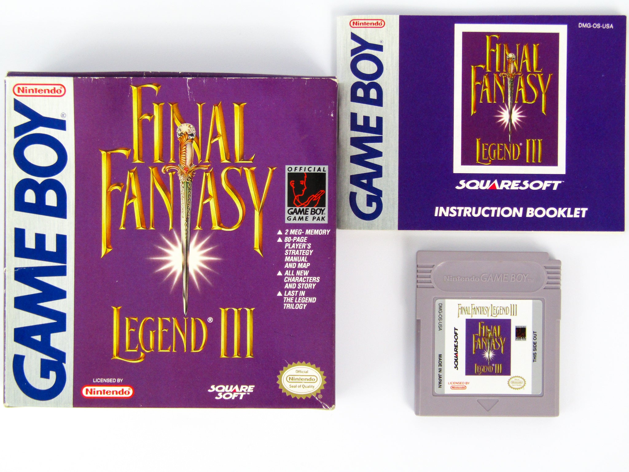 Final Fantasy Legend 3 sold for Nintendo Gameboy