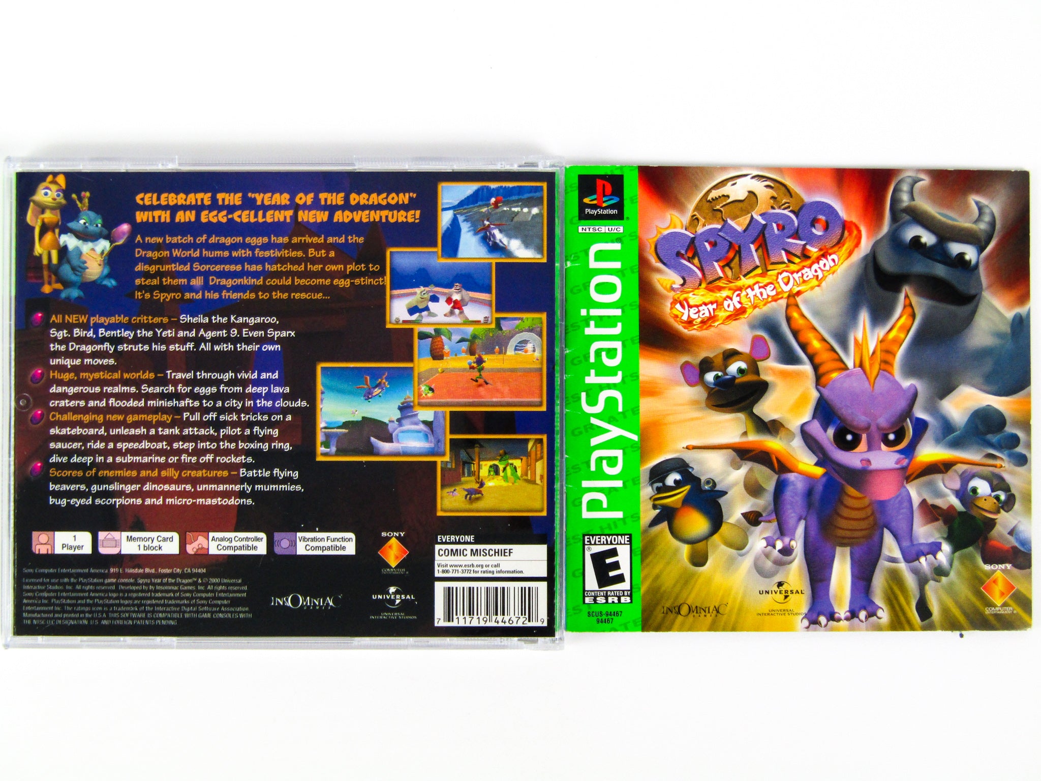 Spyro Year of the Dragon [Greatest Hits] (Playstation / PS1) - RetroMTL
