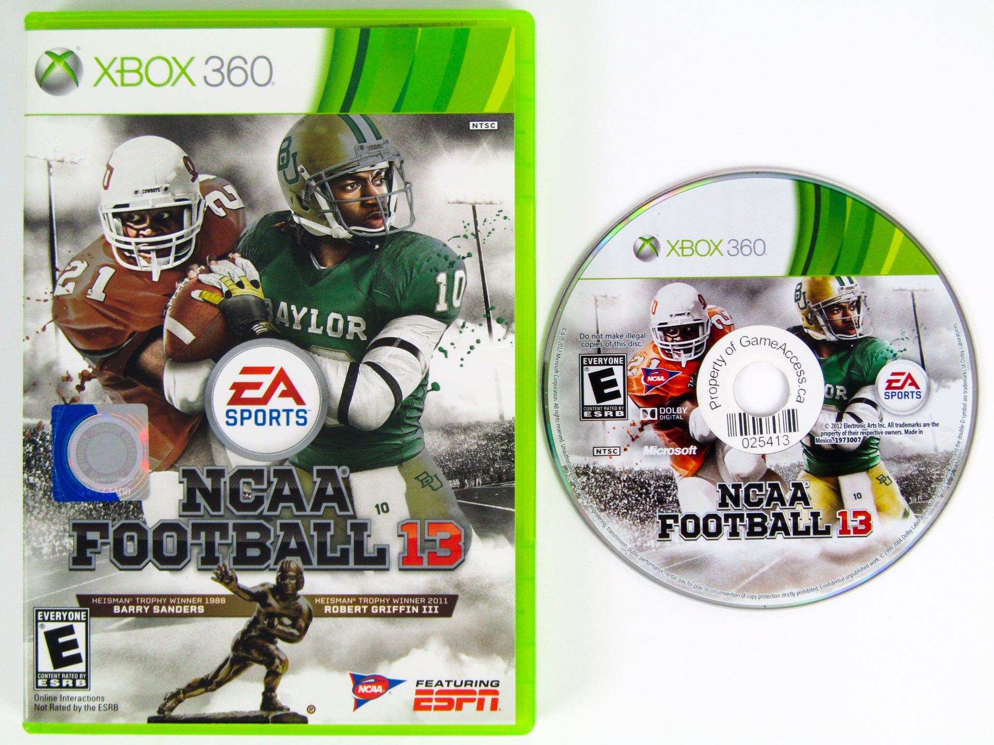 NCAA Football 13 for Xbox 360 WITH BOTH deals DISC AND CASE