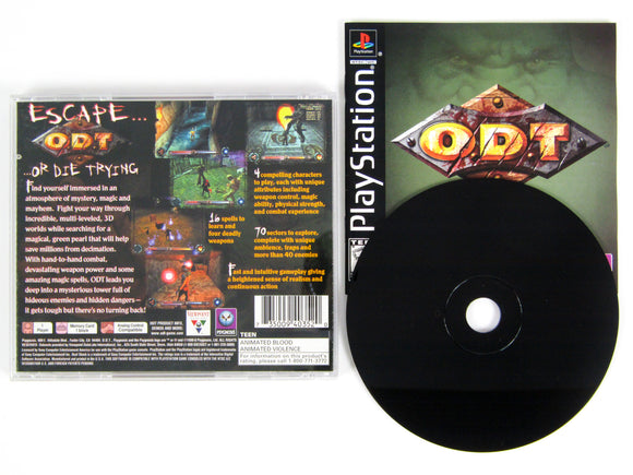 ODT Escape or Die Trying (Playstation / PS1)