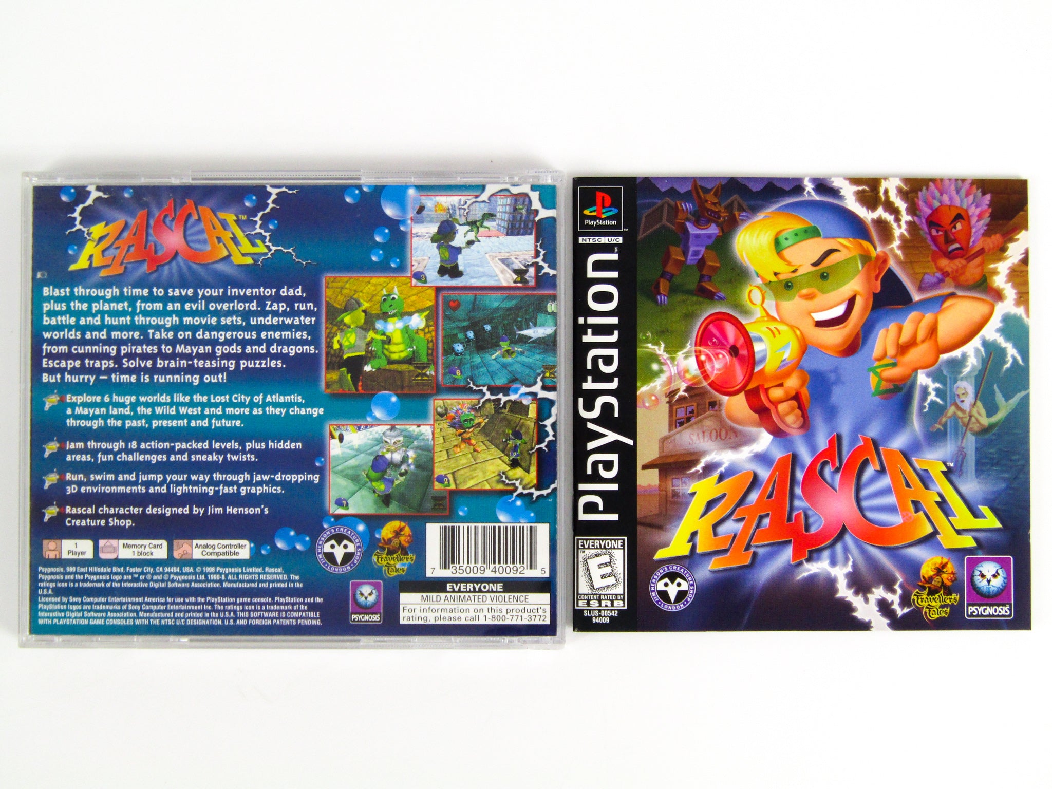 RASCAL EDITION FR PAL SONY PLAYSTATION 1 PS1 COMPLET RASCAL EDITION FR PAL SONY PLAYSTATION 1 PS1 COMPLET