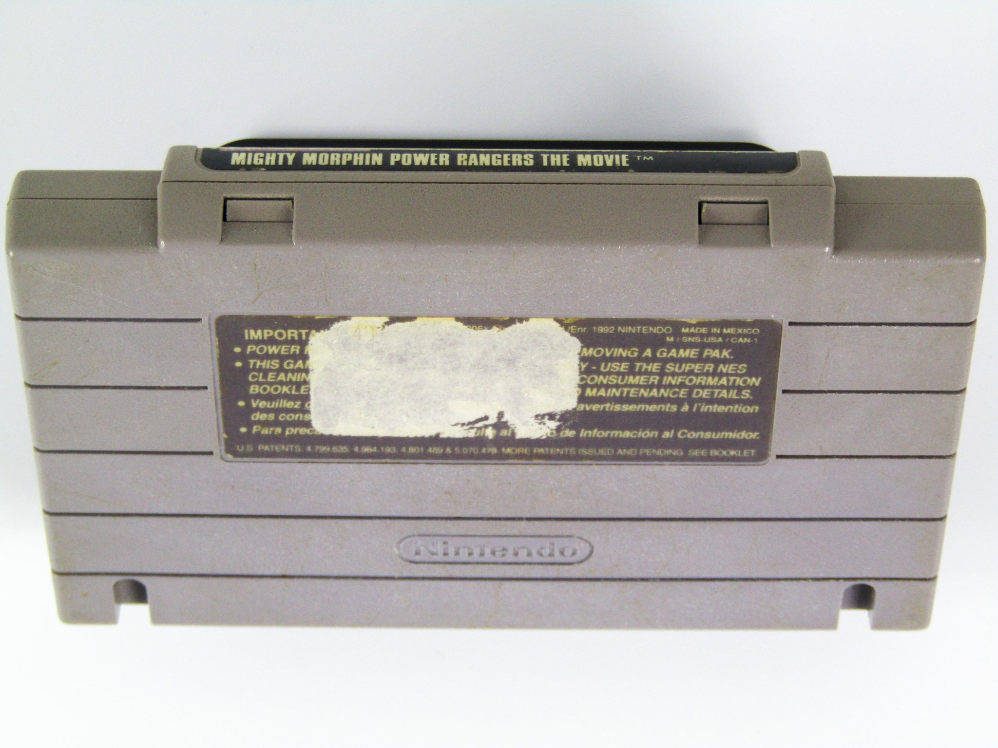 Power Rangers Nes Retro Mighty Morphin Power Rangers The Movie (Super Nintendo / SNES) – RetroMTL