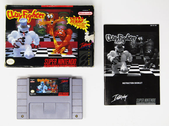 Fighting Game Super Nintendo Clayfighter ClayFighter (Super