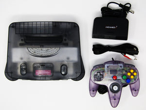 Nintendo 64 System Funtastic Smoke Black with Atomic Purple Controller (N64)
