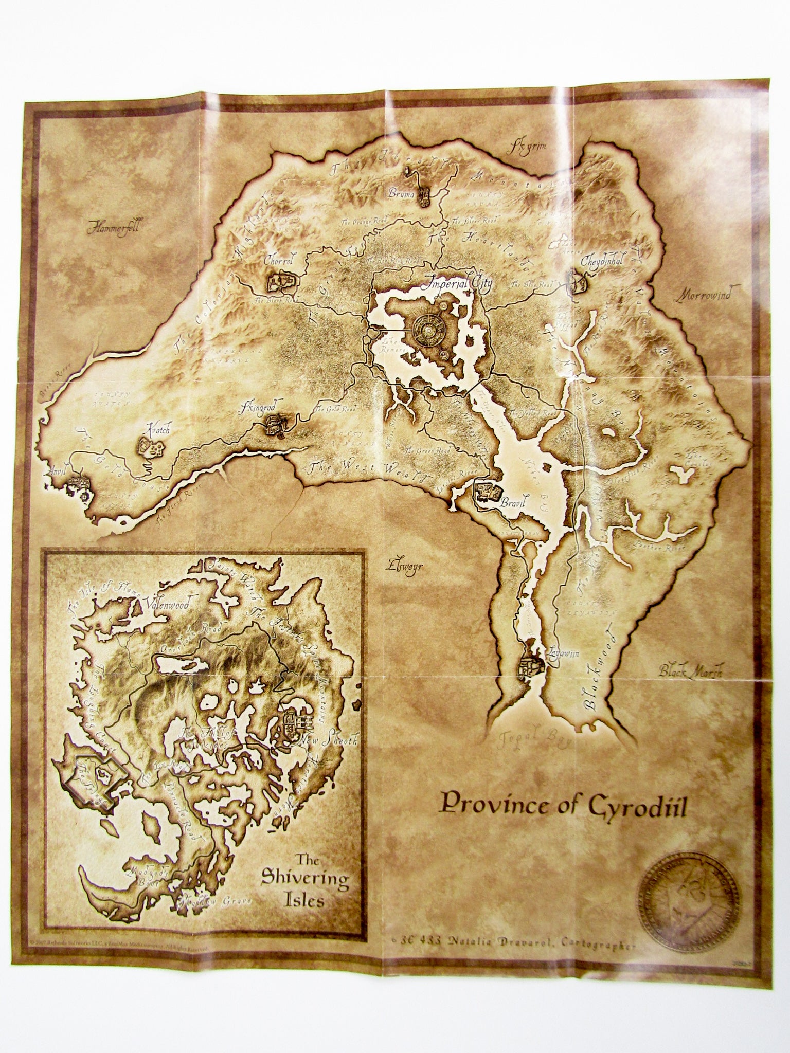Shivering Map Elder Scrolls IV Oblivion: Shivering Isles / Province of Cyrodiil [Map ...