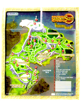 Golden Sun World [Map] (Nintendo Game Boy Advance / GBA)