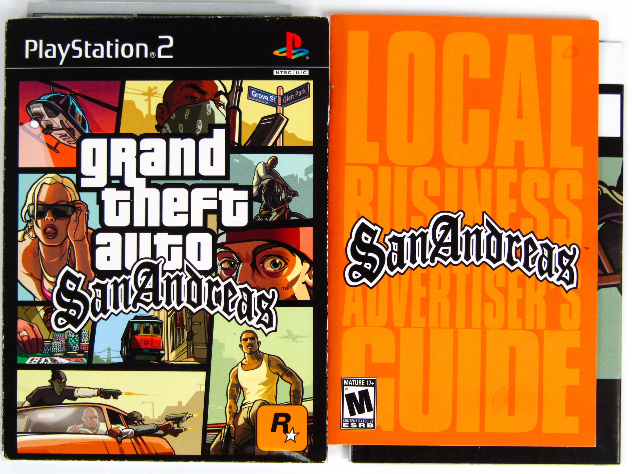 Grand Theft Auto: San Andreas manual for the Playstation 2