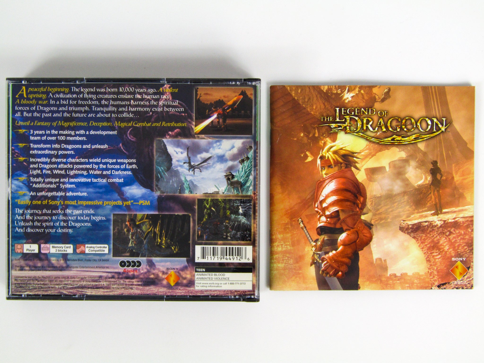 Jeu vidéo The Legend of Dragoon - Playstation - PS1 - Manga news Jeu vidéo The Legend of Dragoon - Playstation - PS1 - Manga news
