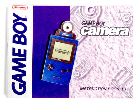 Blue Game boy Camera [Manual] (Game Boy)