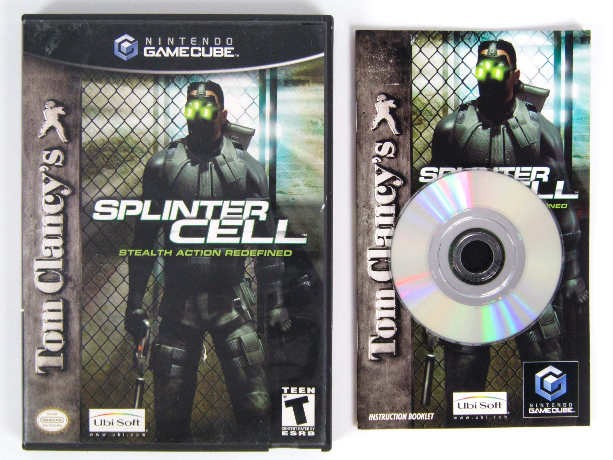 Splinter Cell Game Box Splinter Cell (Nintendo Gamecube) – RetroMTL