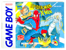 Spiderman And The X-Men: Arcade's Revenge [Manual] (Nintendo Game Boy)