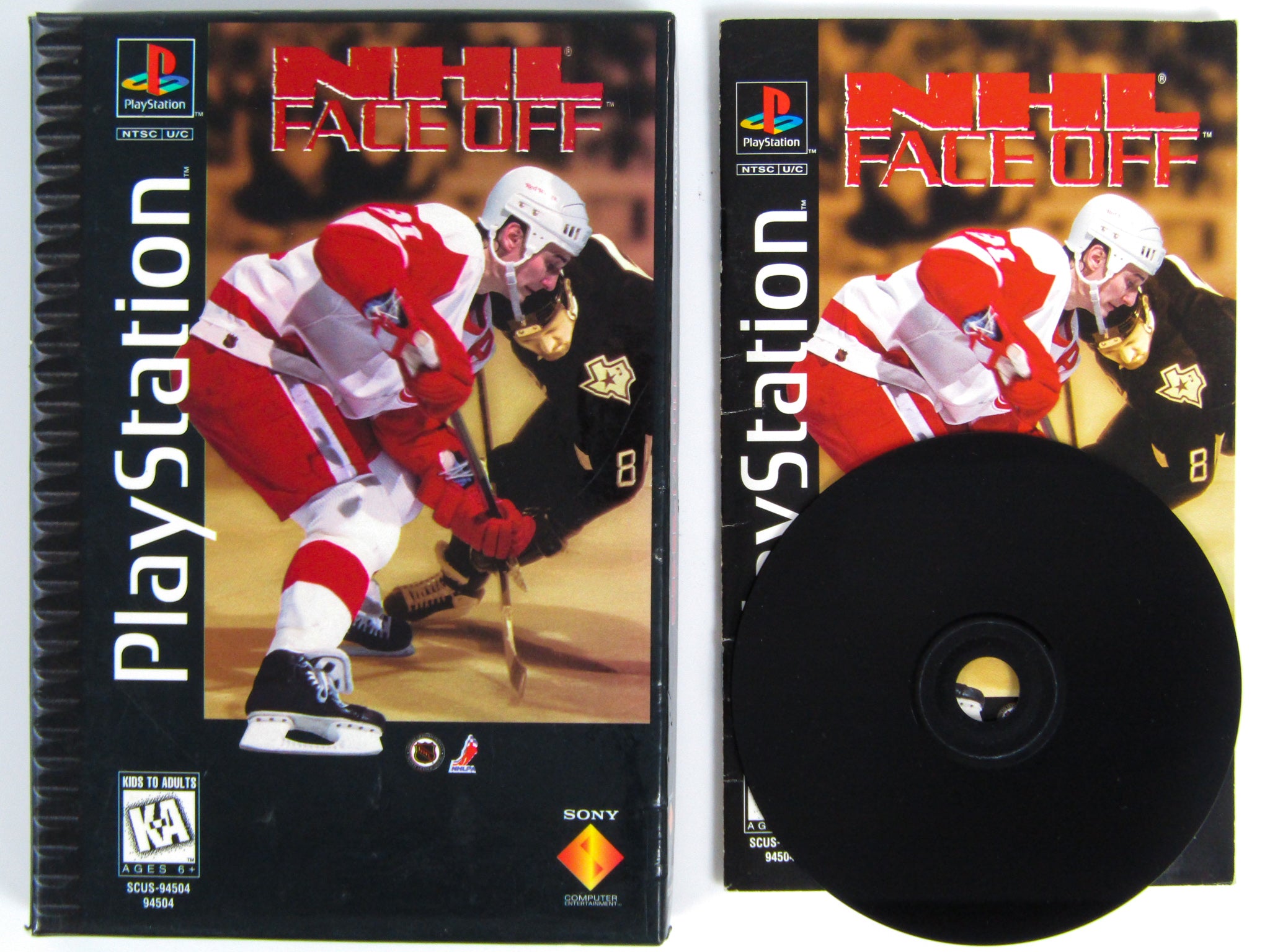 NHL FaceOff Long Box Playstation PS1 RetroMTL nhl-faceoff-long-box-playstation-ps1-retromtl