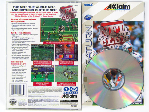 NFL Quarterback Club 97 (Sega Saturn)