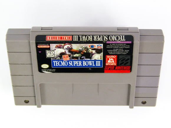 Tecmo Super Bowl III (Super Nintendo / SNES)