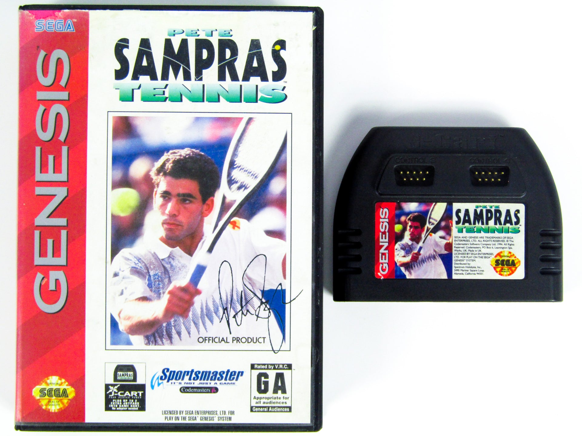 Pete Sampras Tennis sur game gear en boite