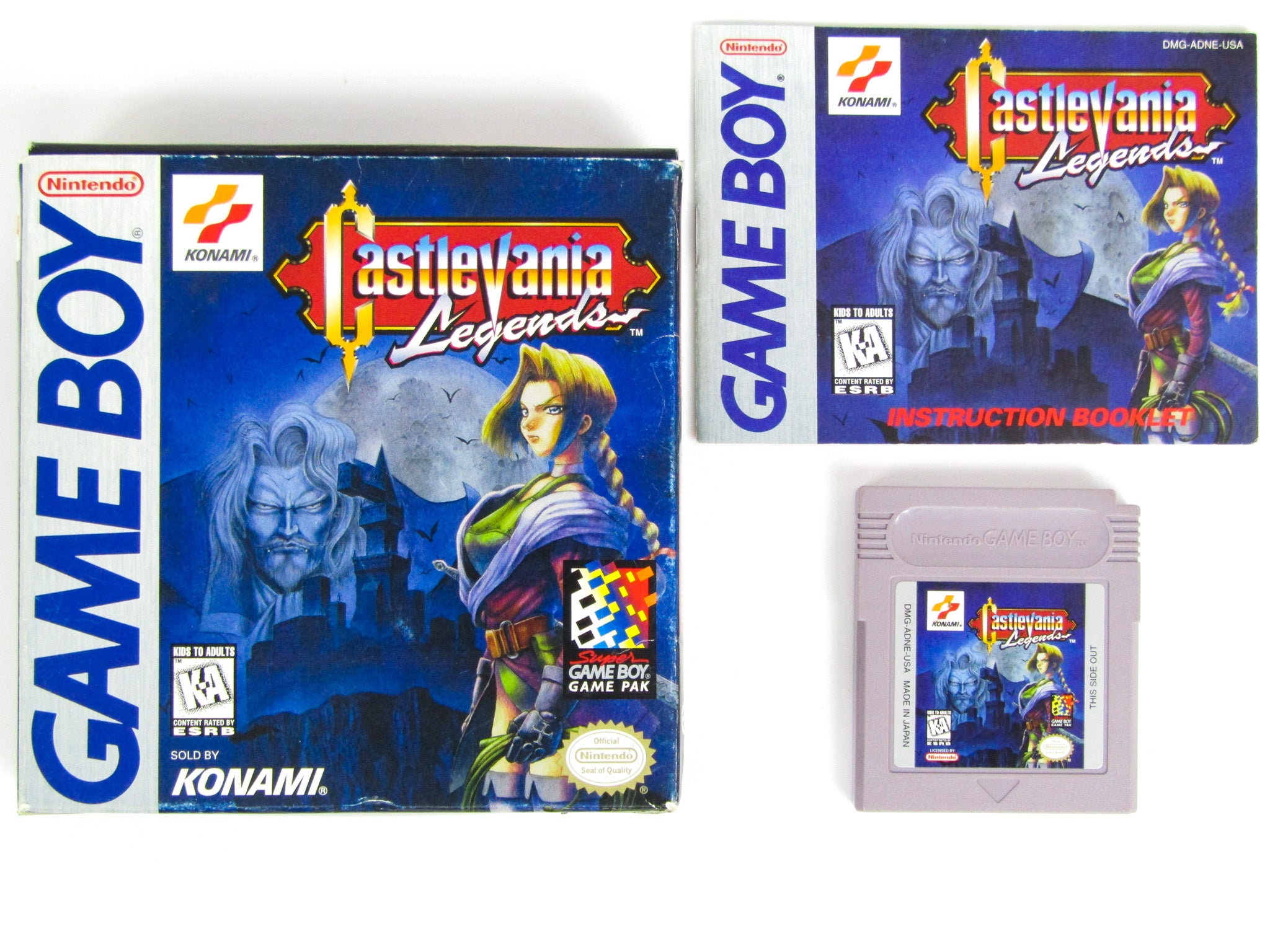 Castlevania Legends (Nintendo Game Boy, 1998) Authentic Cartridge store Only Tested