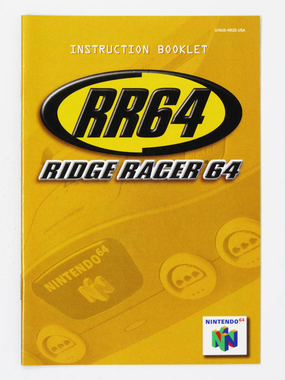 Ridge Racer 64 [Manual] (Nintendo 64 / N64)