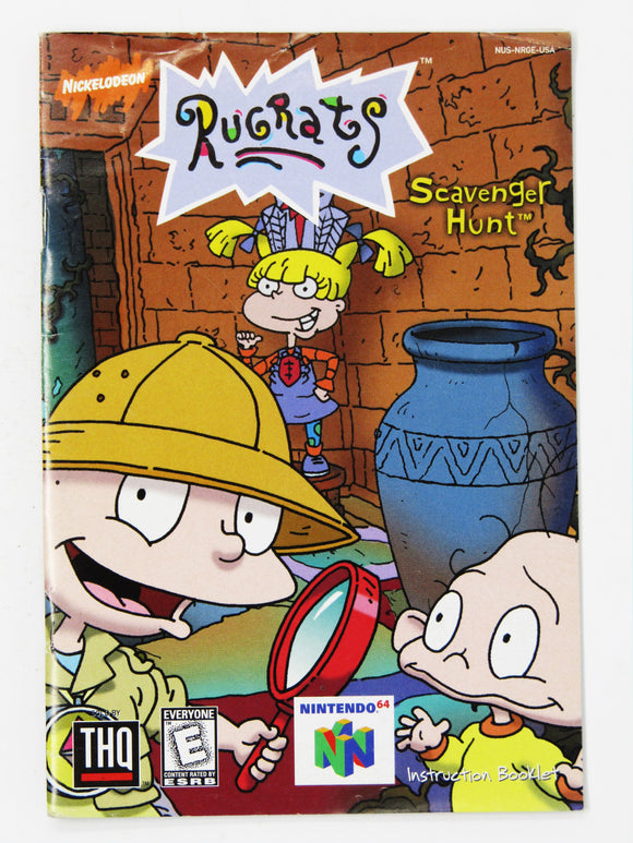 Rugrats Scavenger Hunt [Manual] (Nintendo 64 / N64)