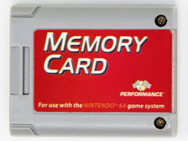 N64 Memory Card [Performance] (Nintendo 64 / N64)