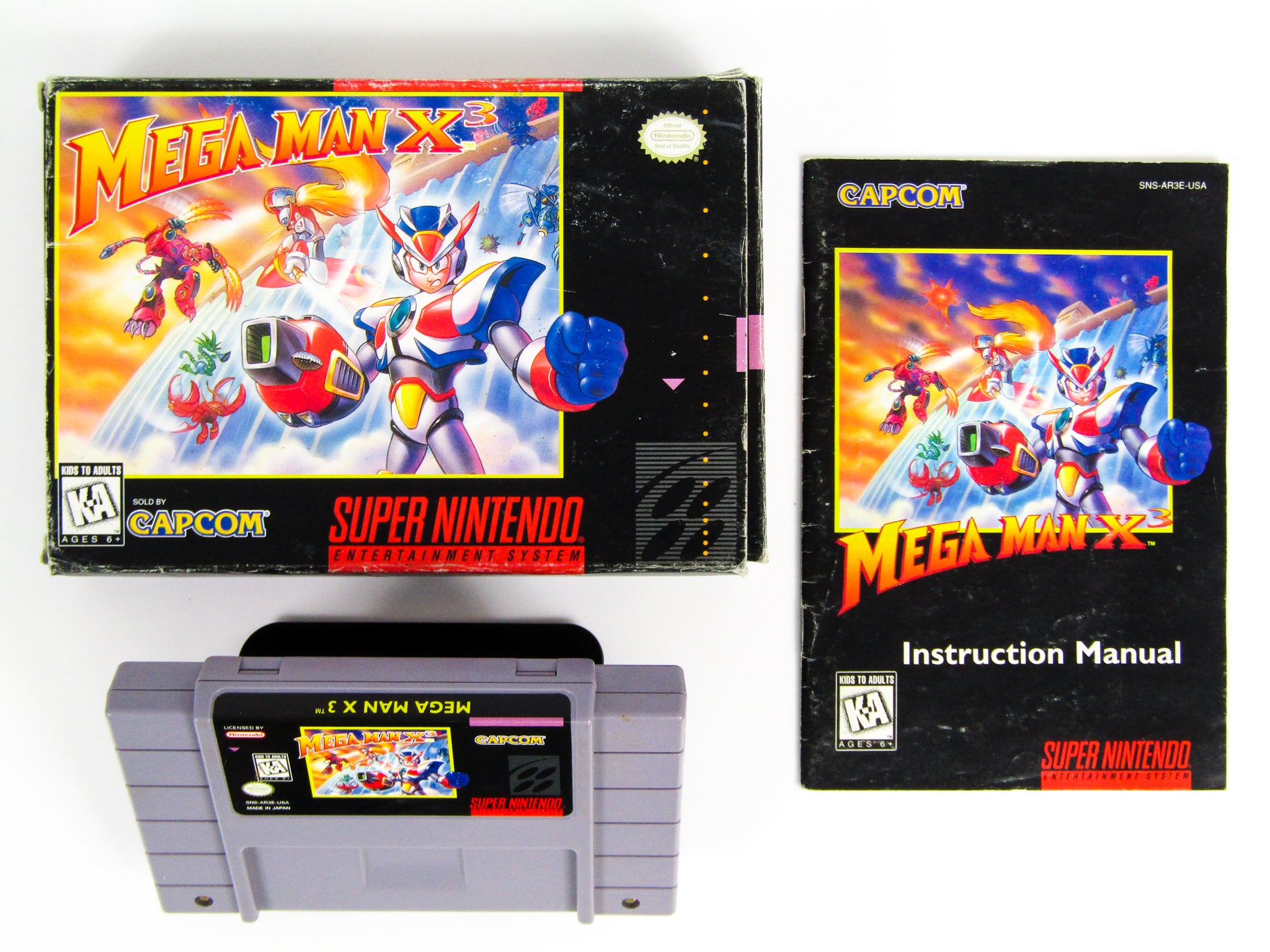 Nintendo Man Mega Man X3 (Super Nintendo / SNES) – RetroMTL