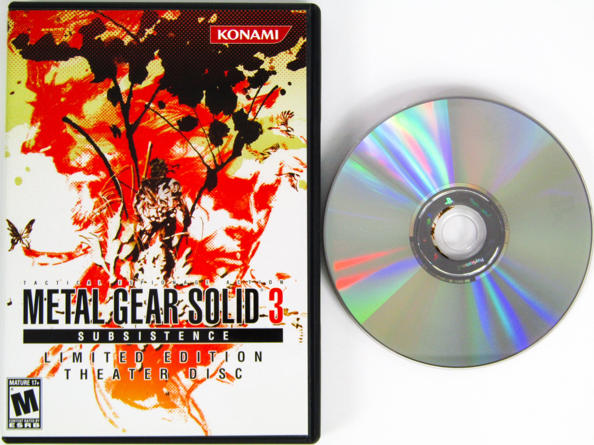 Metal Gear Solid 3 Subsistence Limited Edition For shops Playstation 2