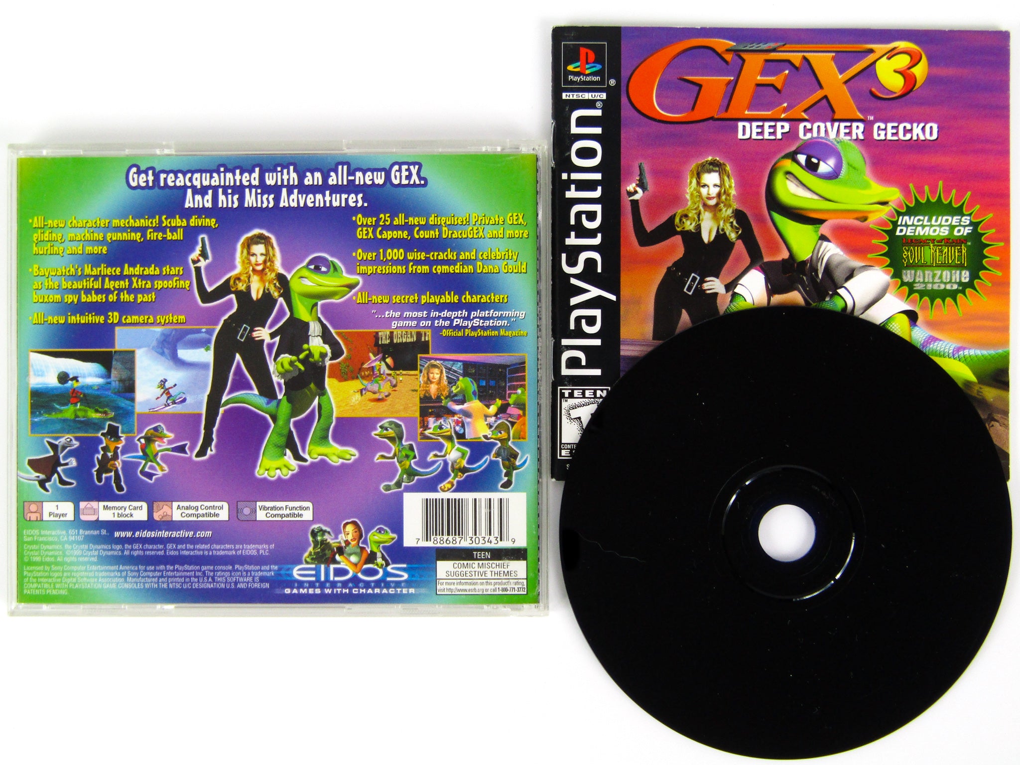 Gex 3: Deep Cover Gecko (Playstation / PS1) – RetroMTL