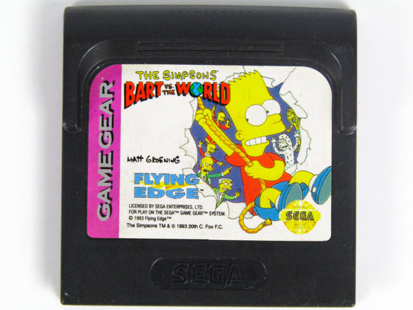 The Simpsons Bart Vs The World (Sega Game Gear)