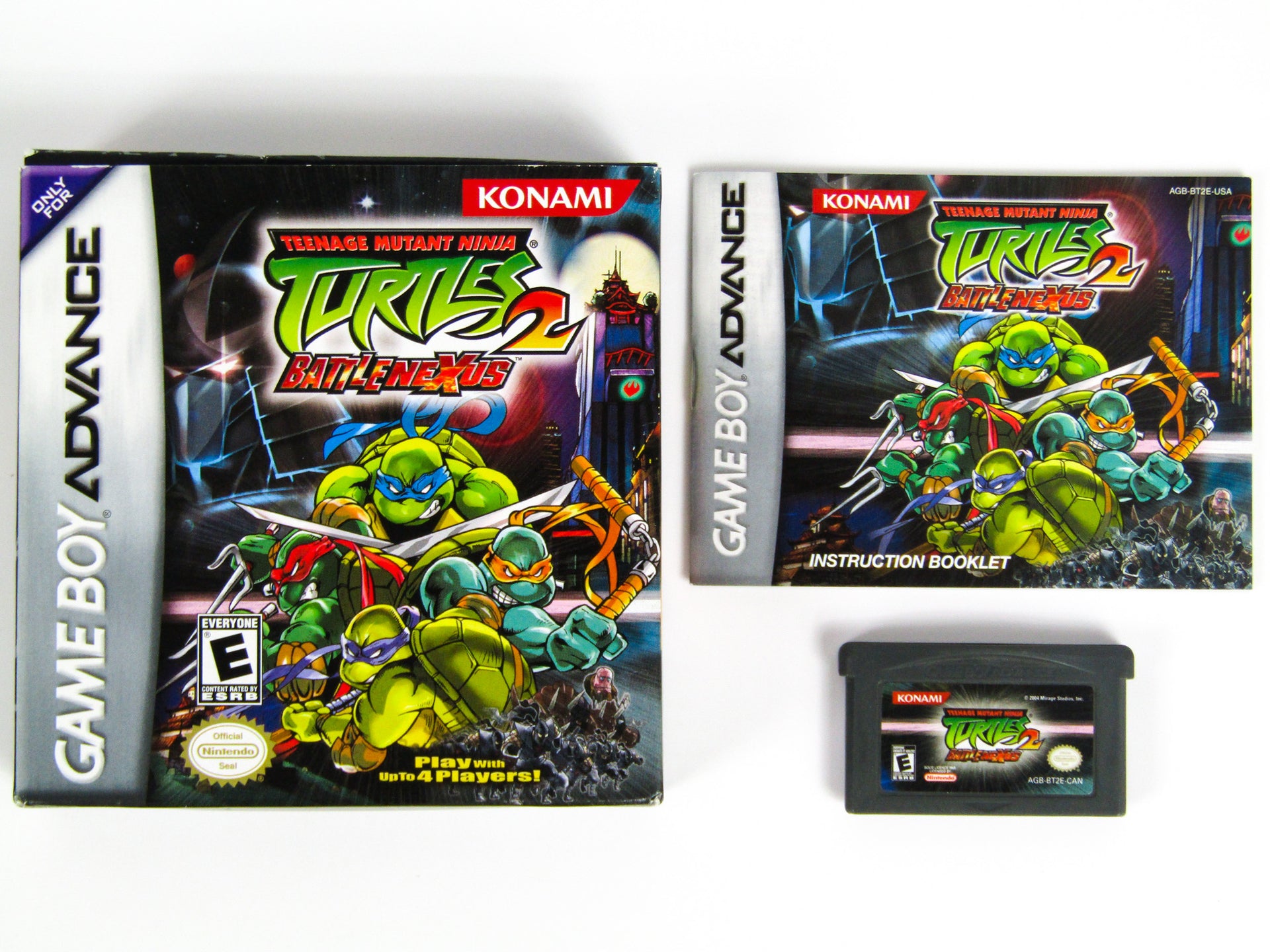 Boîte Vide Du Jeu Gameboy Advance Teenage Mutant Ninja Turtles Double