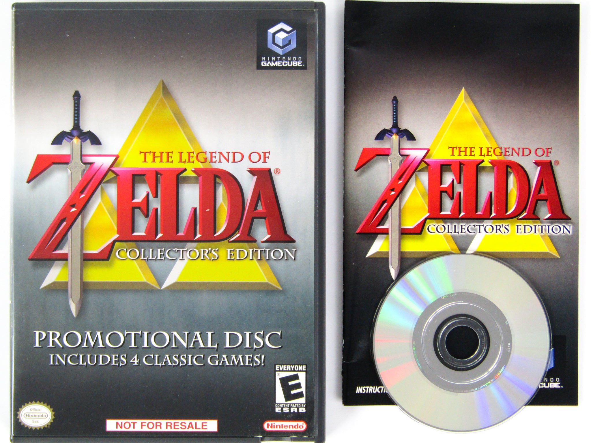 Zelda Collectors Disc - 4 games in 1 for Wii/GC + Wave bird + memory card -  NASIOC