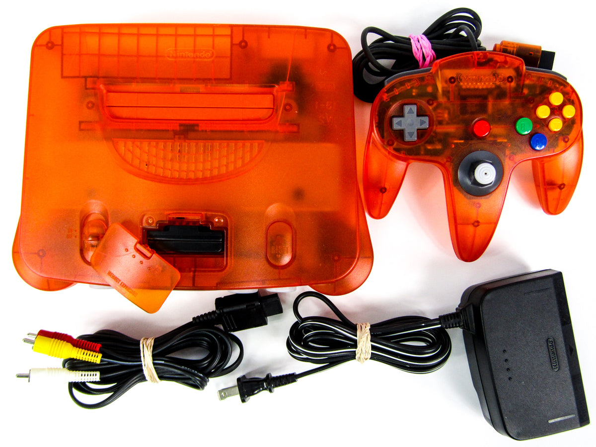 N64 Fun Machine Nintendo 64 System Funtastic Fire Orange (N64) – Retro MTL