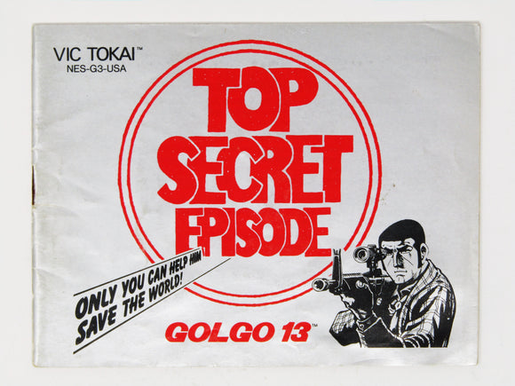 Golgo 13 Top Secret Episode [Manual] (Nintendo / NES)