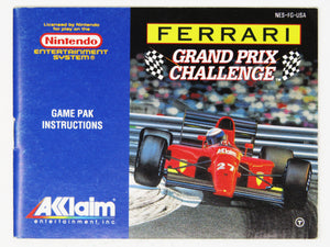 Ferrari Grand Prix Challenge [Manual] (Nintendo / NES)