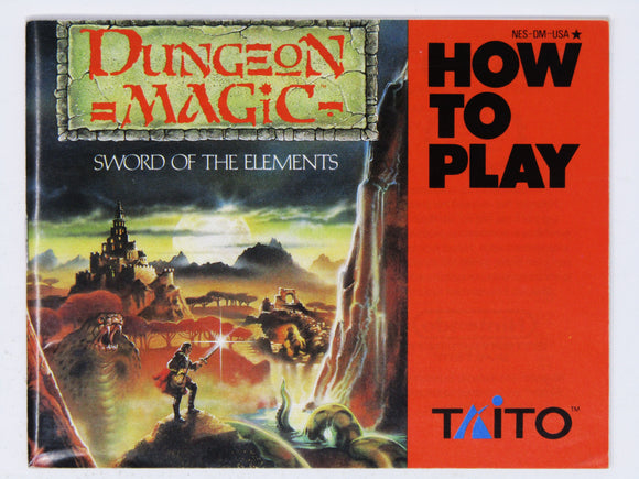 Dungeon Magic [Manual] (Nintendo / NES)