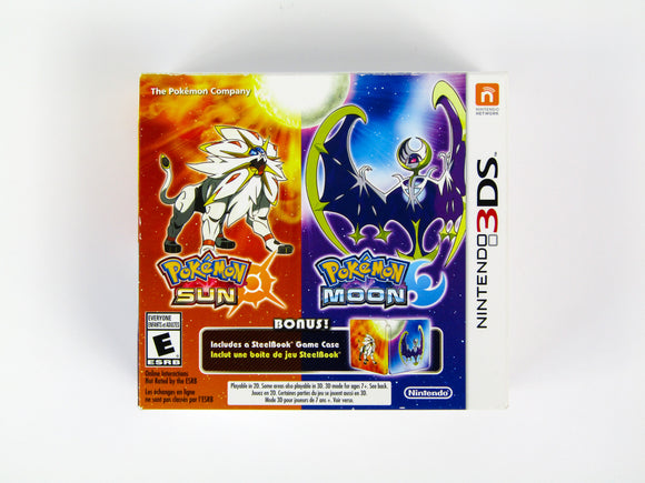 Pokemon Sun & Pokemon Moon [Steelbook Edition] (Nintendo 3DS)