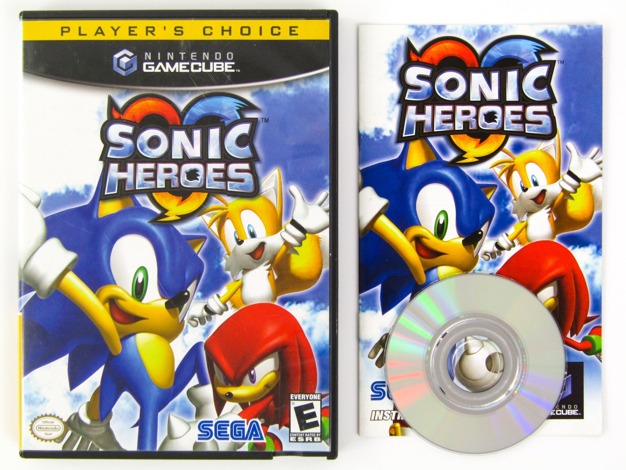Sonic Heroes (Nintendo GameCube, 2004) COMPLETE! Tested & Working! In DVD  box 696554821958