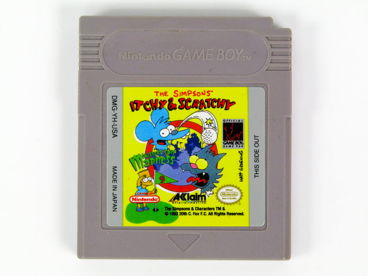 Itchy And Scratchy Miniature Golf Madness (Game Boy) – RetroMTL