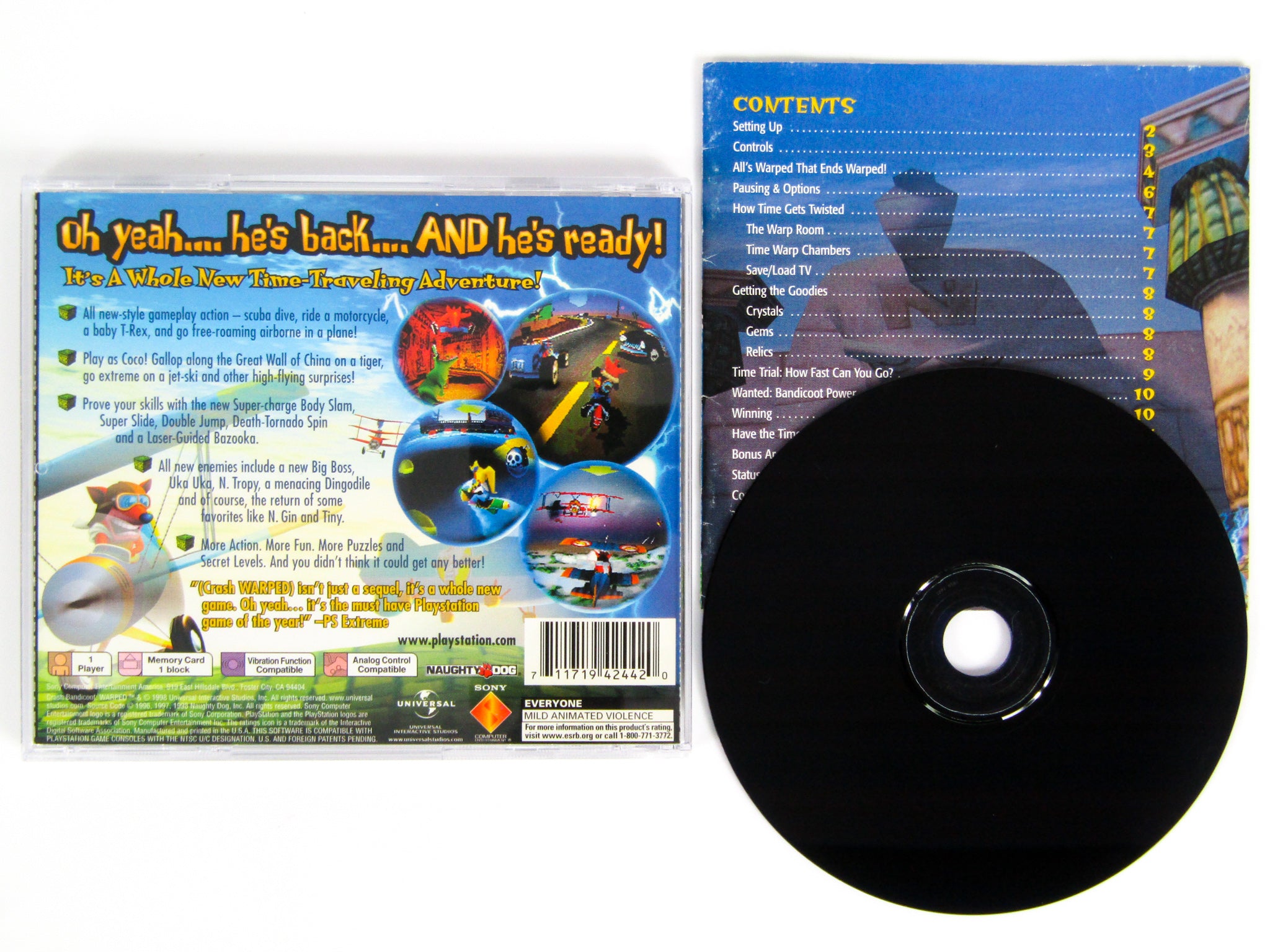 Crash Bandicoot Warped (Playstation / PS1) - RetroMTL