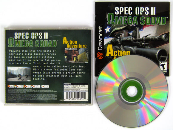 Spec Ops II 2 Omega Squad (Sega Dreamcast)