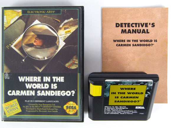 Where In The World Is Carmen Sandiego (Sega Genesis)