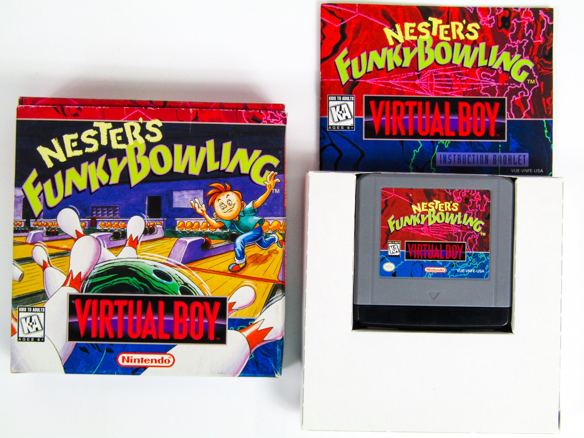 Nester's Funky Bowling for Nintendo top Virtual Boy