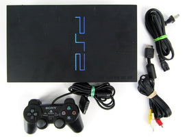 PlayStation 2 System Black with 1 Assorted Controller (PS2)