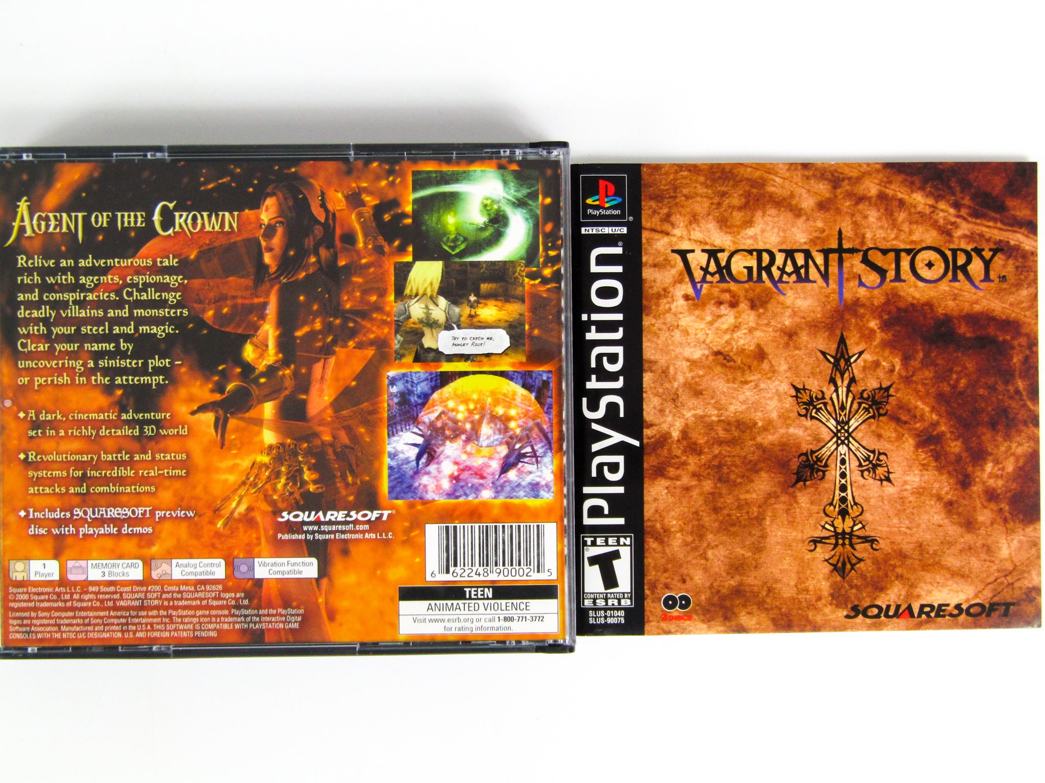 Jeu Vidéo Rétro Sony Jeu PlayStation 1 Vagrant Story - Version Française (Disque Seul) - État Correct Jeu Ps1 Vagrant Story Jeu Vidéo Rétro Sony Jeu PlayStation 1 Vagrant Story - Version Française (Disque Seul) - État Correct Jeu Ps1 Vagrant Story