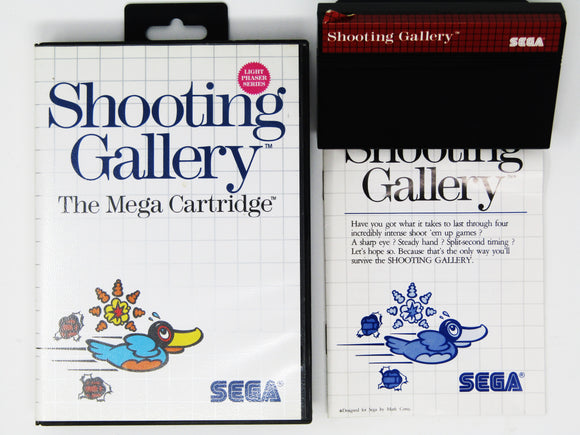 SHOOTING GALLERY SEGA MASTER SYSTEM MS PAL-EURO COMPLETE Good Condition Overall SHOOTING GALLERY SEGA MASTER SYSTEM MS PAL-EURO COMPLETE Good Condition Overall