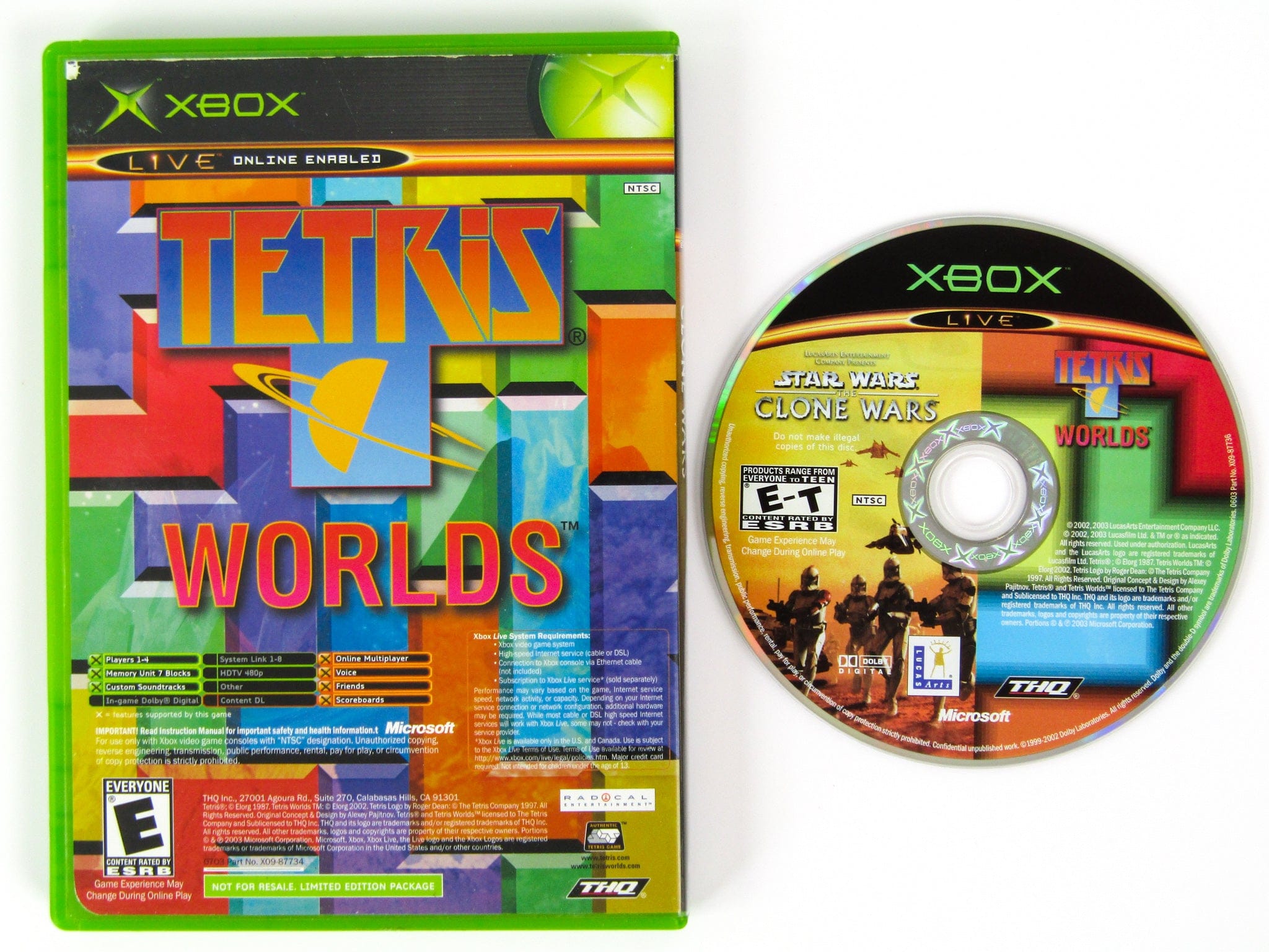 Clone Wars Tetris Worlds Combo Pack [Not For Resale] (Xbox) - RetroMTL